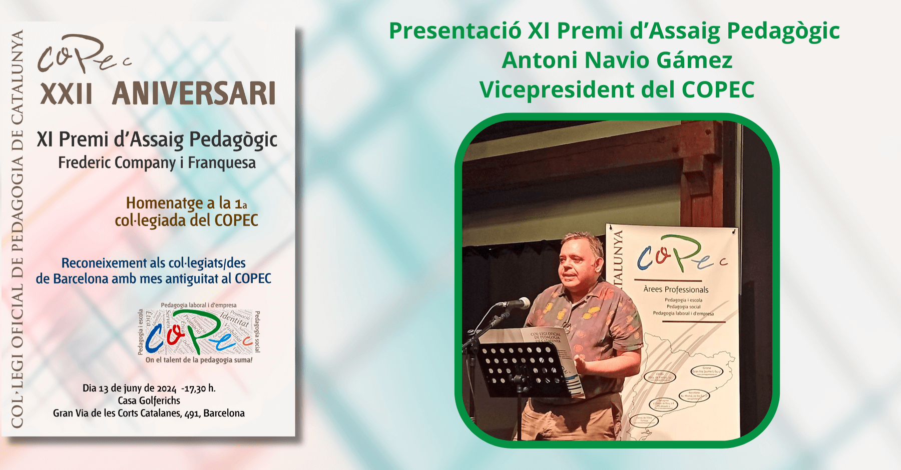 PRESENTACIÓ XI PREMI D’ASSAIG PEDAGÒGIC FREDERIC COMPANY I FRANQUESA